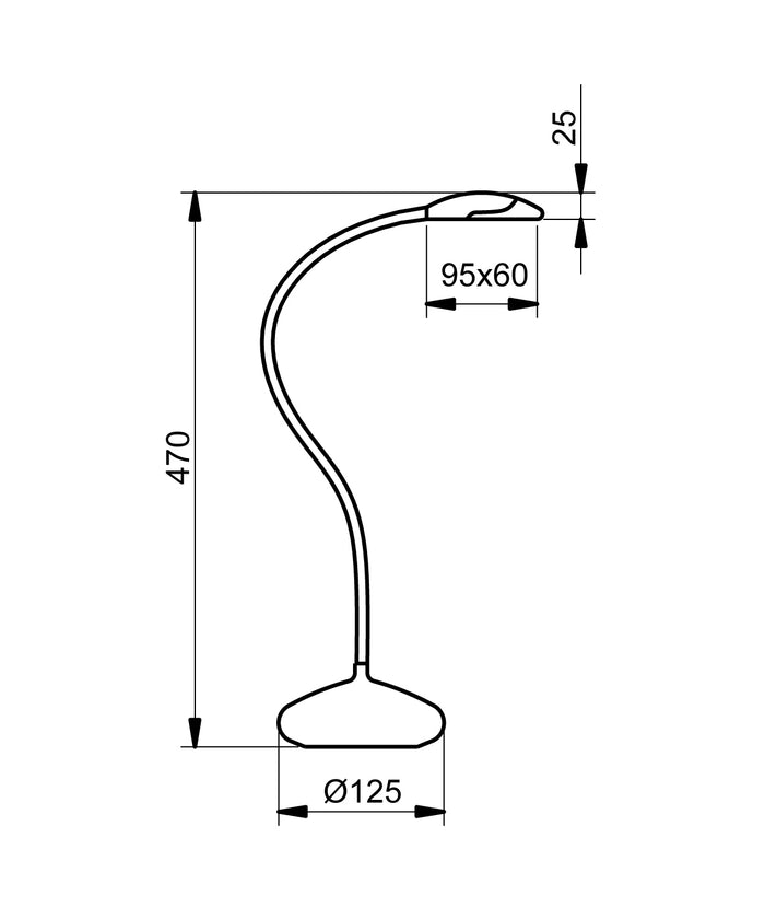 Aluminor Lampe à Poser SNAKE LT / ALUMINOR