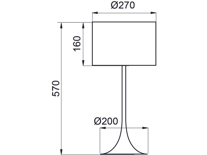 Aluminor Lampe à Poser TROMPETTE