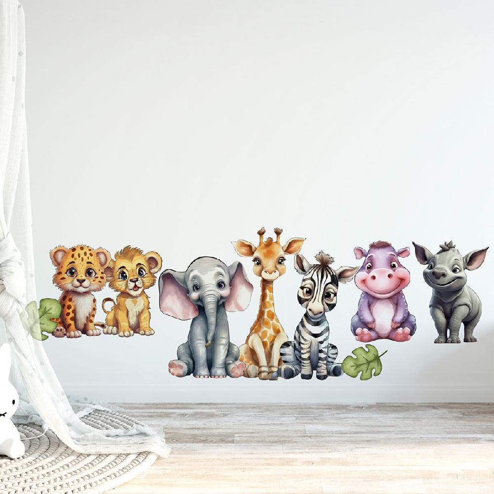 Ambiance Sticker 7 Stickers Animaux Bébés Mignons – STICKERS ANIMAUX - Stickers Animaux De La Jungle