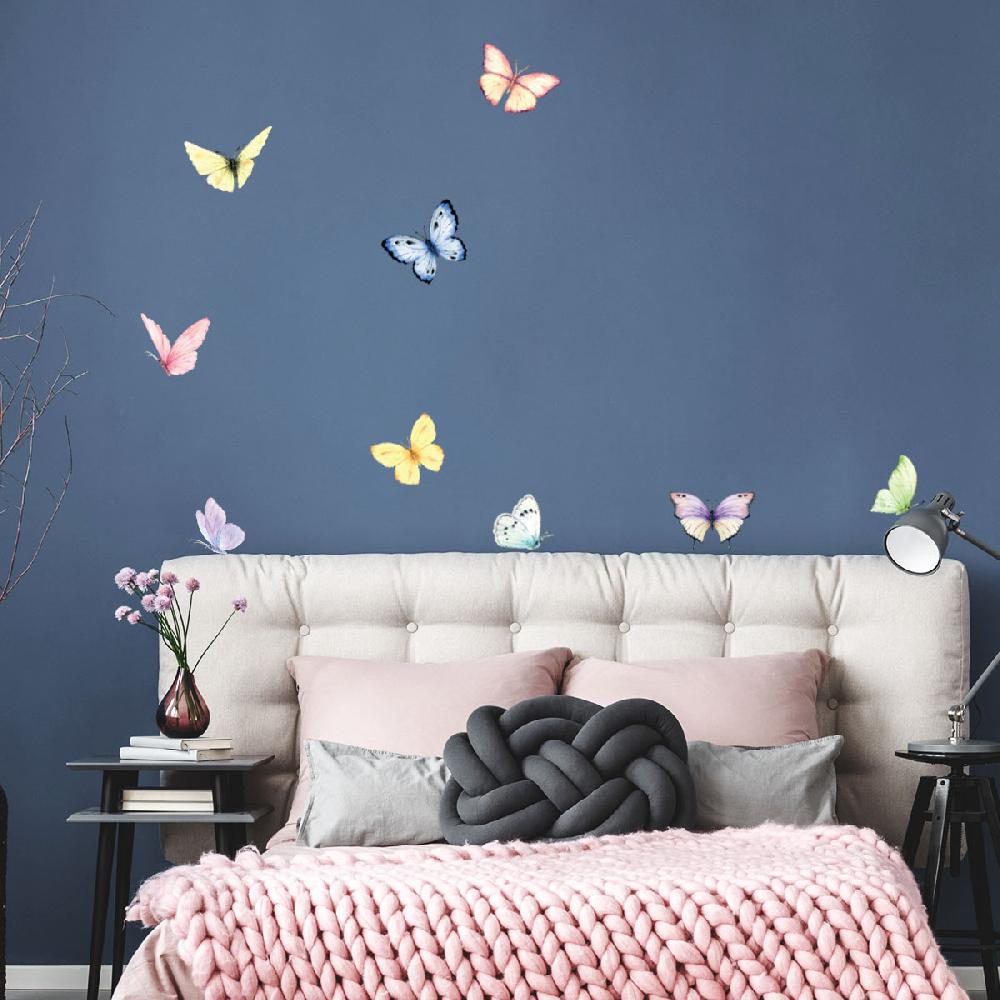 Ambiance Sticker 9 Stickers Animaux Papillons Aquarelle – STICKERS ANIMAUX - Stickers Papillons