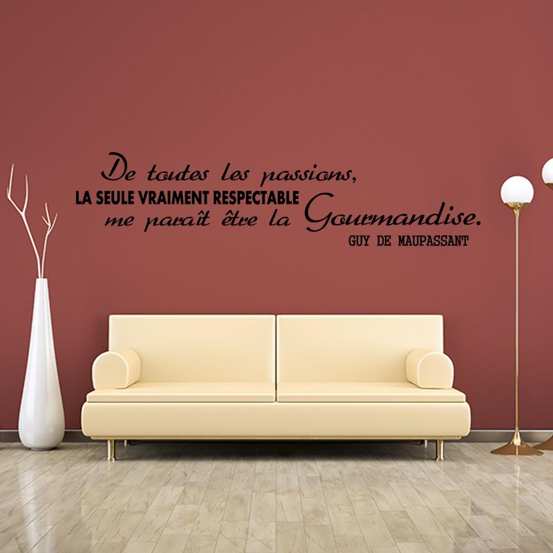 ambiance Sticker Sticker Citation De Toutes Les Passions - Guy De Maupassant – Stickers STICKERS CITATIONS Français