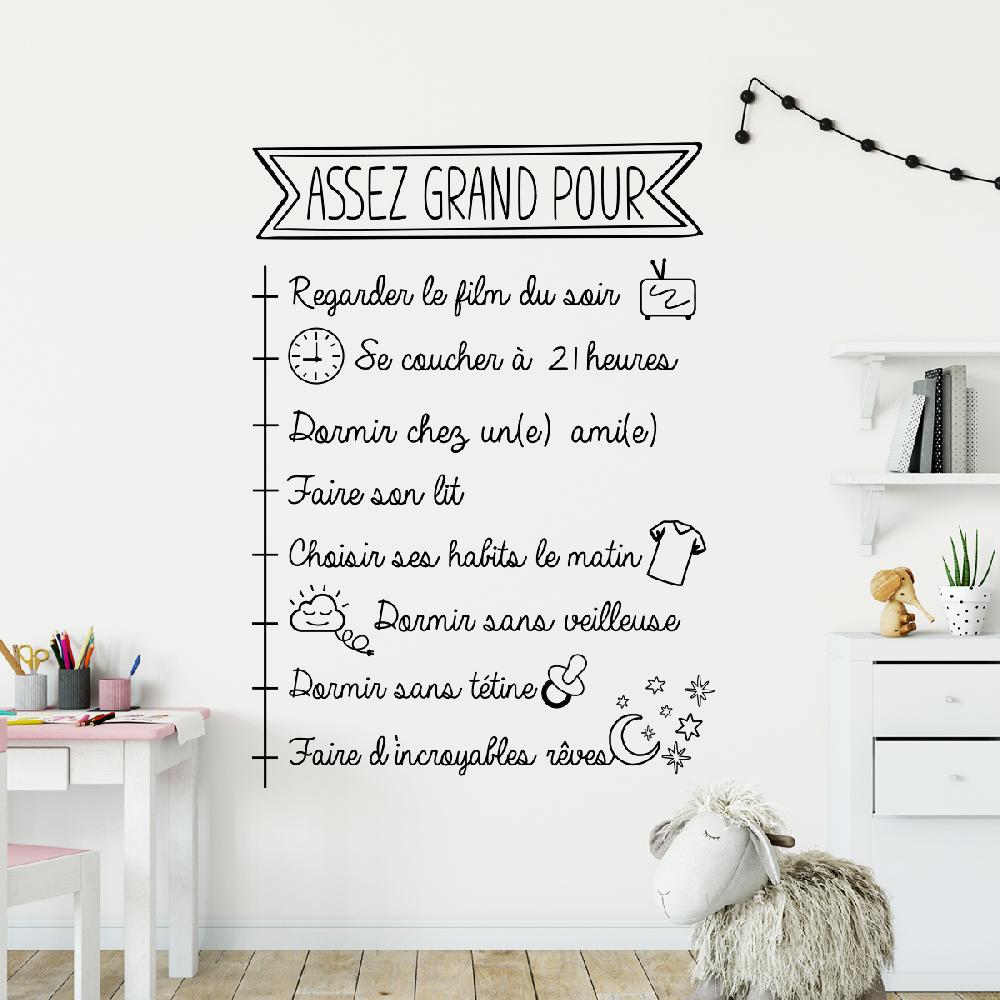 Ambiance Sticker Sticker Citation Enfant Assez Grand Pour – Stickers STICKERS CITATIONS Français