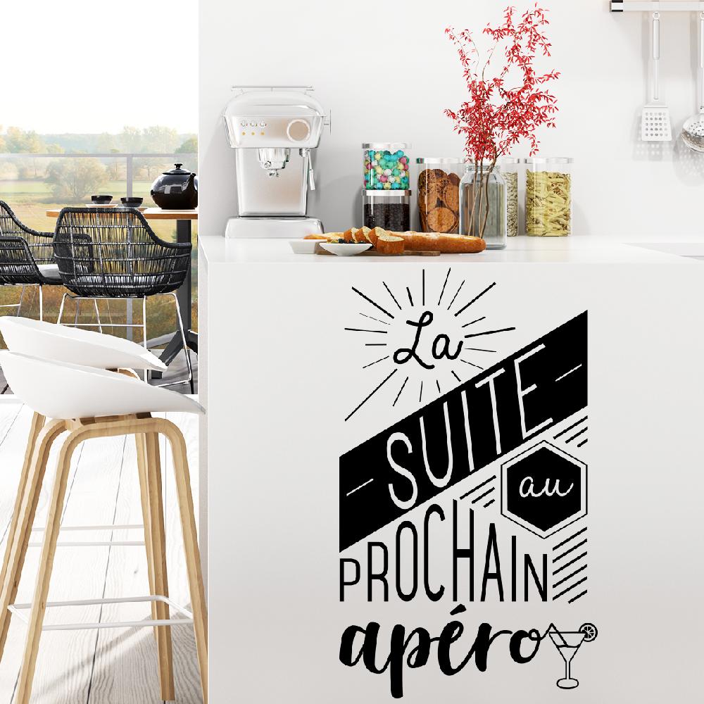 Ambiance Sticker Sticker Citation La Suite Au Prochain Apéro – Stickers STICKERS CITATIONS Français