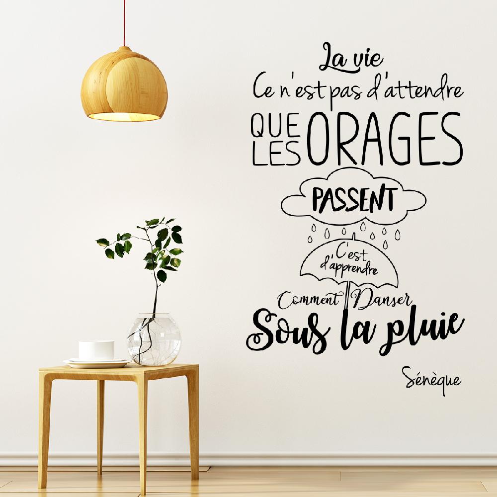 Ambiance Sticker Sticker Citation La Vie Ce N'est Pas D'attendre Sénèque – Stickers STICKERS CITATIONS Français