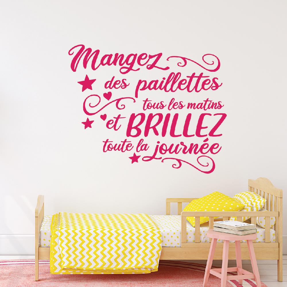 Ambiance Sticker Sticker Citation Mangez Des Paillettes – Stickers STICKERS CITATIONS Français