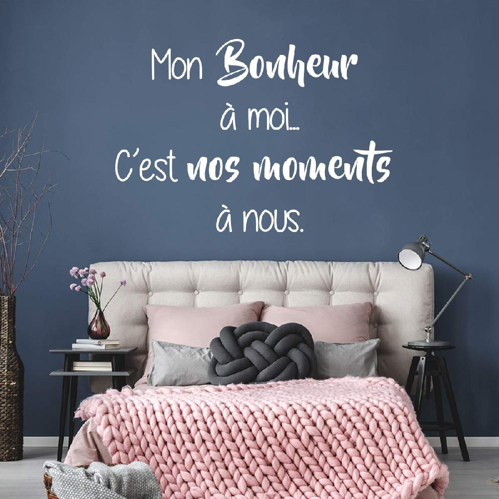 Ambiance Sticker Sticker Citation Mon Bonheur à Moi – Stickers STICKERS FÊTES Stickers Saint-Valentin