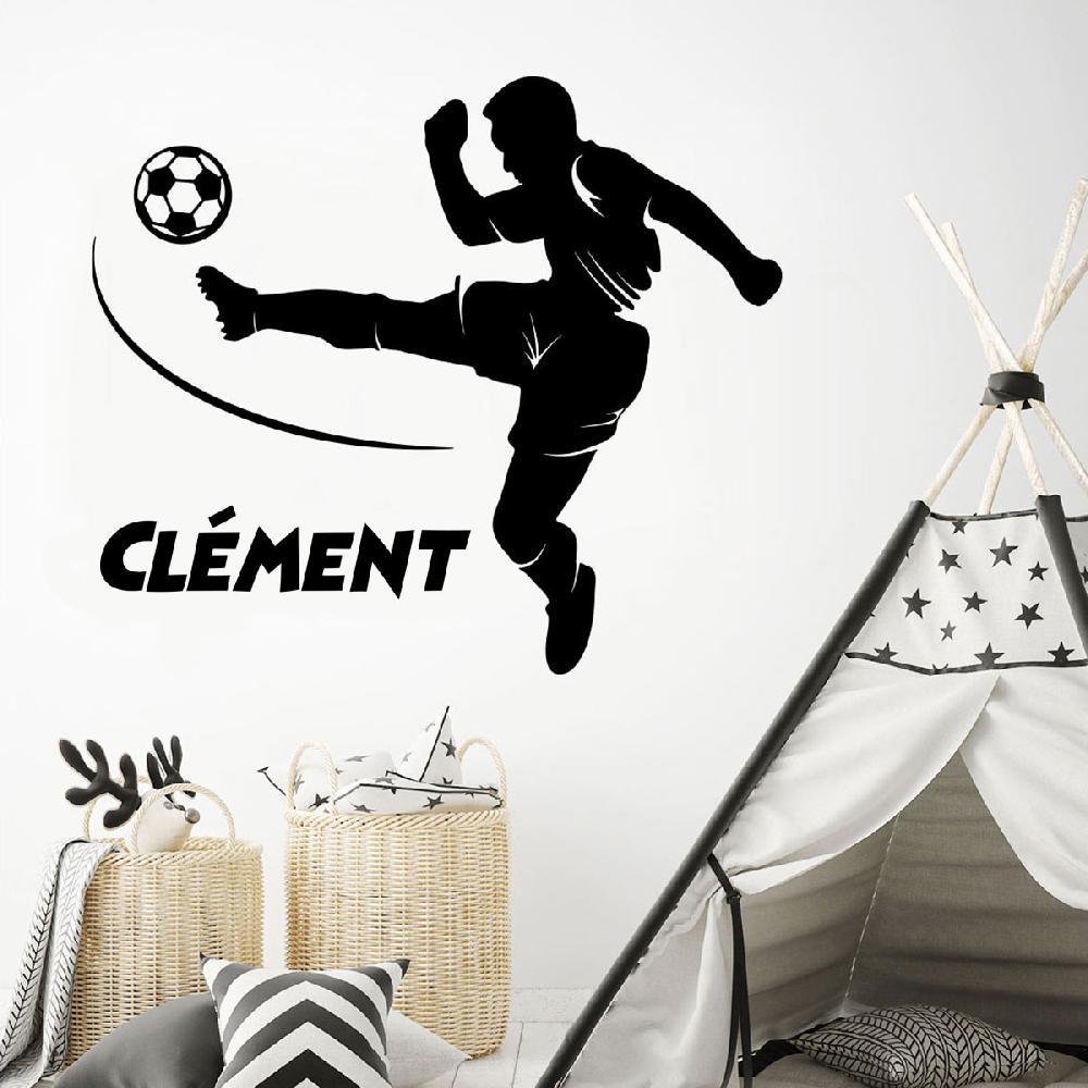 Ambiance Sticker Sticker Prénom Personnalisable Footballeur De Choc – STICKERS SPORTS ET FOOTBALL Football