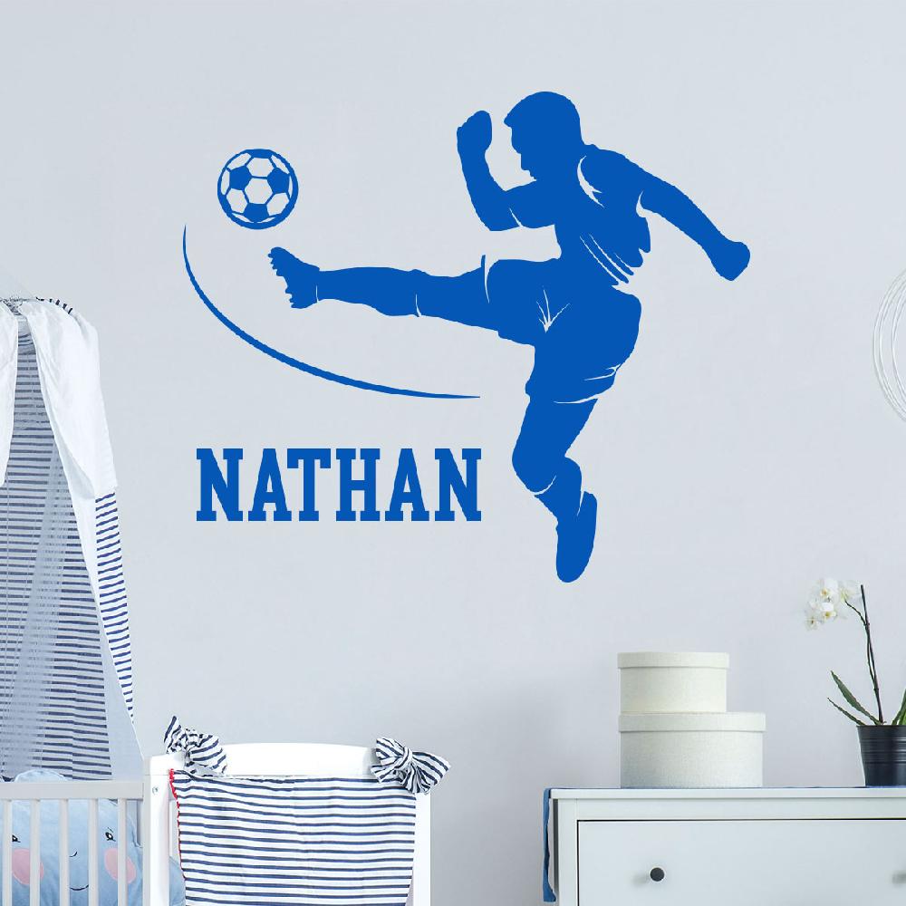 ambiance sticker Sticker prénom personnalisable footballeur de choc – STICKERS SPORTS ET FOOTBALL Football