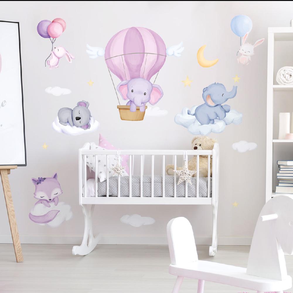 Ambiance Sticker Stickers 6 Animaux Dans Le Ciel – STICKERS ANIMAUX - Stickers Animaux De La Jungle