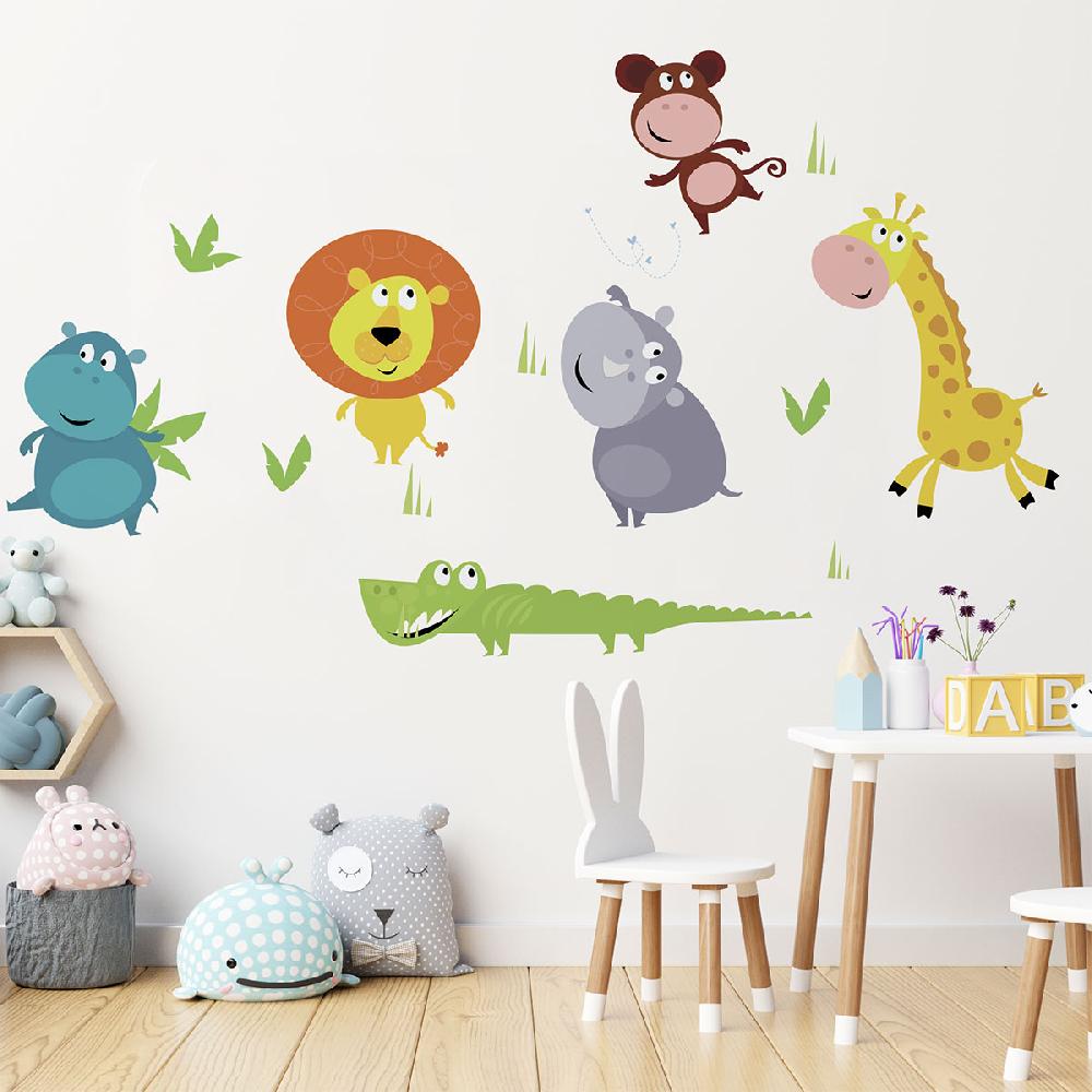 Ambiance Sticker Stickers Animaux Curieux – STICKERS ANIMAUX - Stickers Animaux De La Jungle