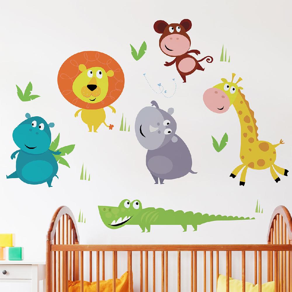 ambiance sticker Stickers animaux curieux – STICKERS ANIMAUX - Stickers Animaux de la jungle