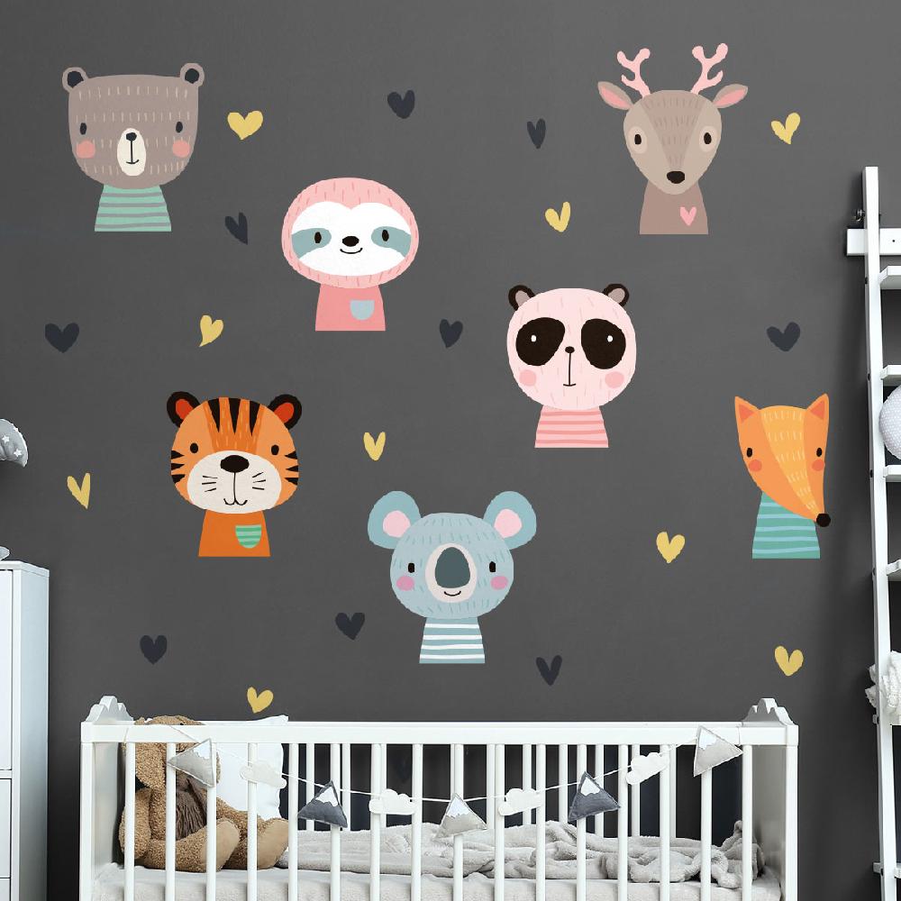 Ambiance Sticker Stickers Animaux Dessins Mignons – STICKERS ANIMAUX - Stickers Animaux De La Jungle