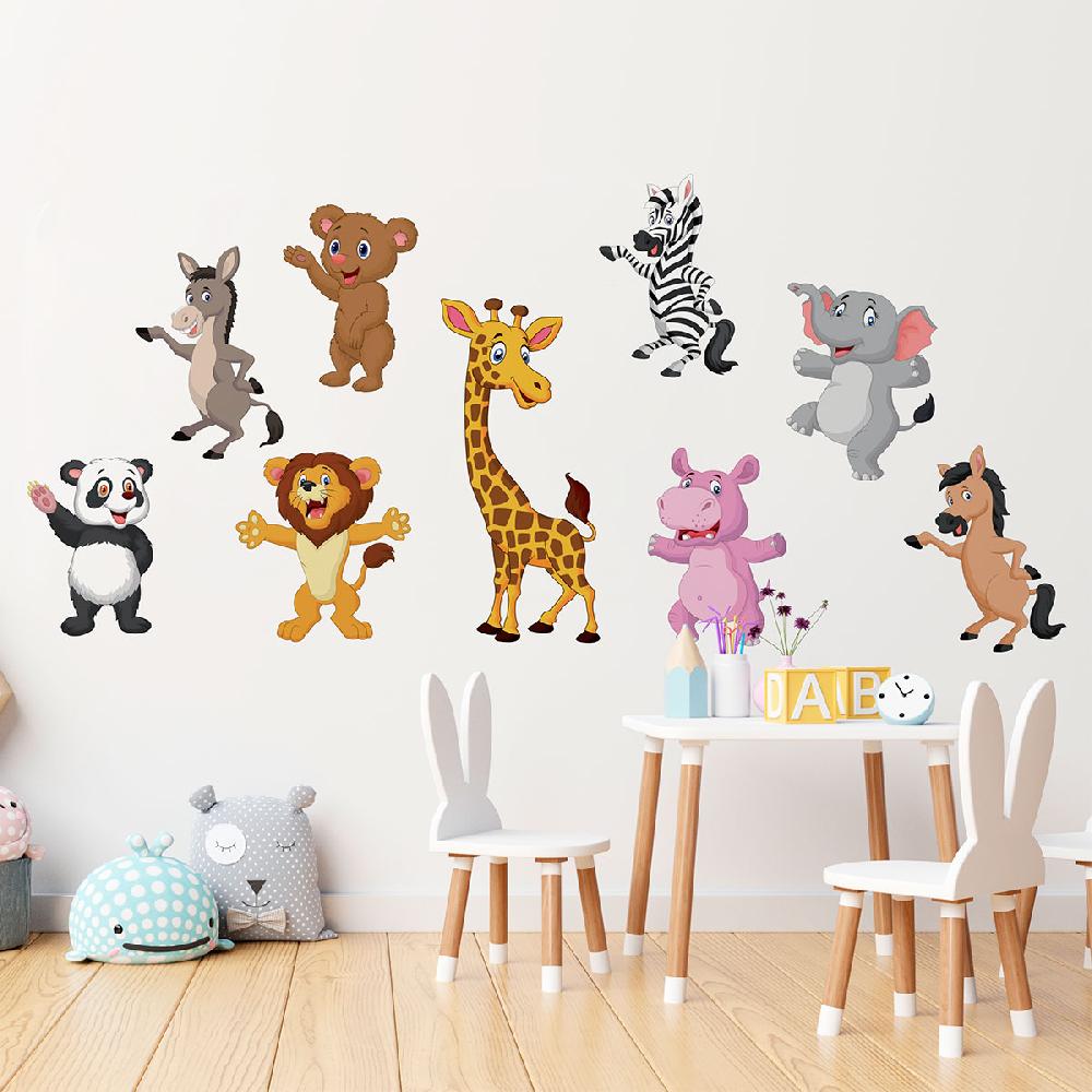 Ambiance Sticker Stickers Animaux Disent Bonjour – STICKERS ANIMAUX - Stickers Animaux De La Jungle