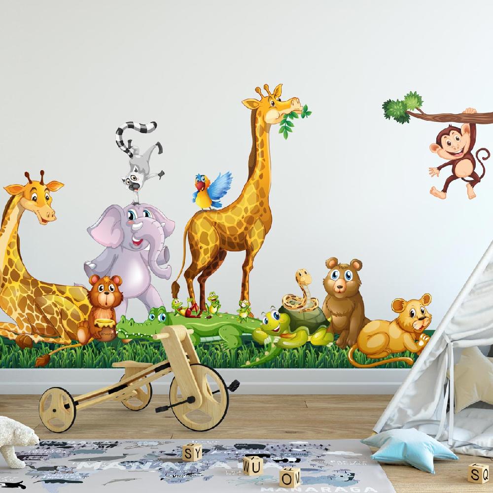 ambiance sticker Stickers animaux fête en Afrique – STICKERS ANIMAUX - Stickers Animaux de la jungle