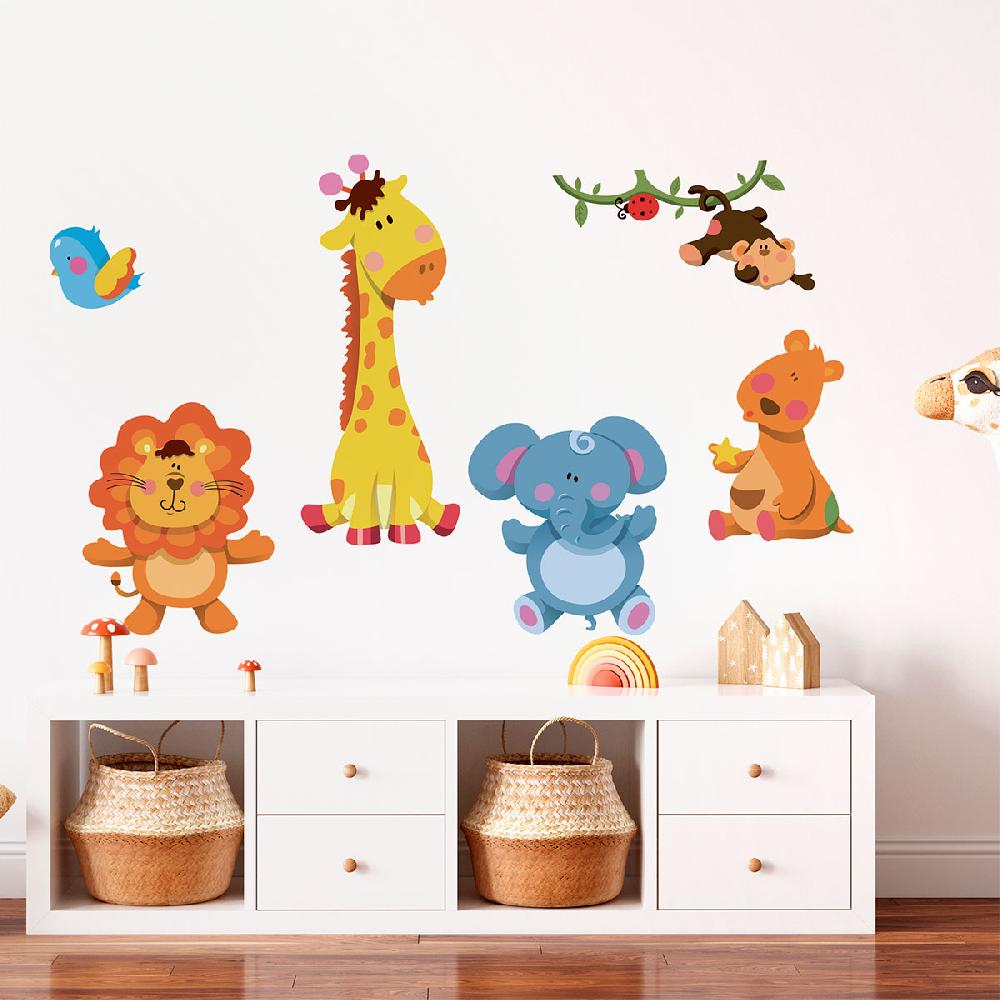 Ambiance Sticker Stickers Animaux Lion Et Ses Amis De La Jungle – STICKERS ANIMAUX - Stickers Animaux De La Jungle