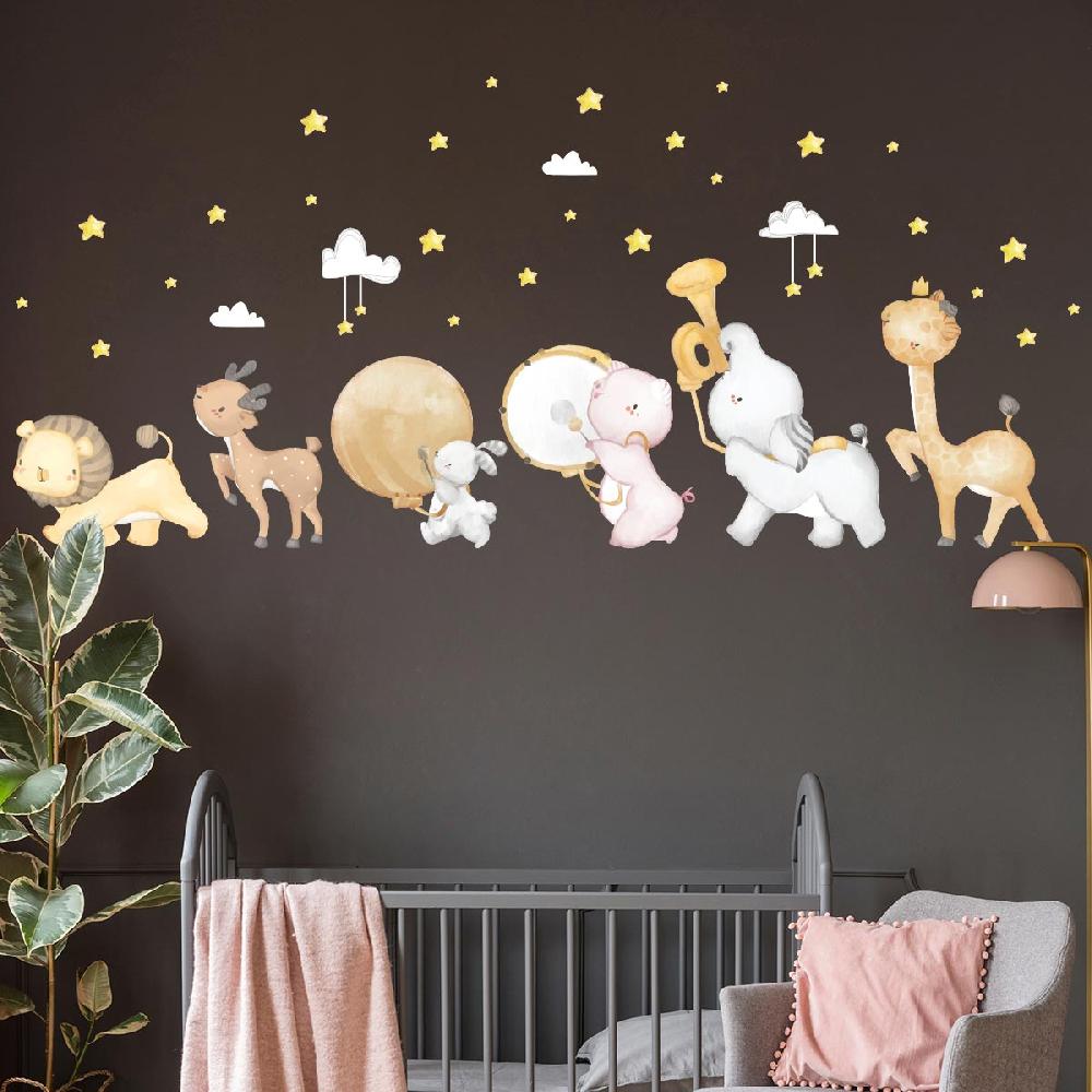 ambiance sticker Stickers animaux musicaux aquarelles – STICKERS ANIMAUX - Stickers Animaux de la jungle