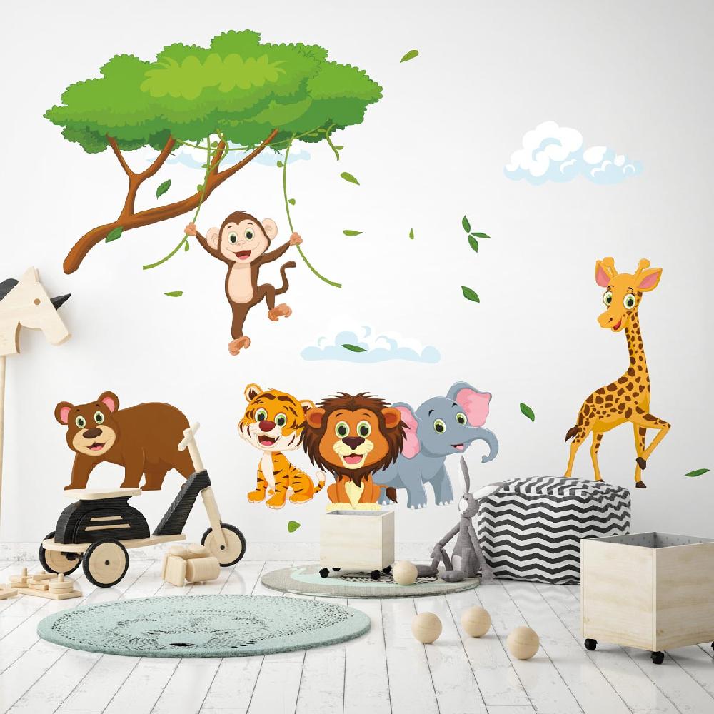 ambiance sticker Stickers animaux singe et ses amis – STICKERS ANIMAUX - Stickers Animaux de la jungle