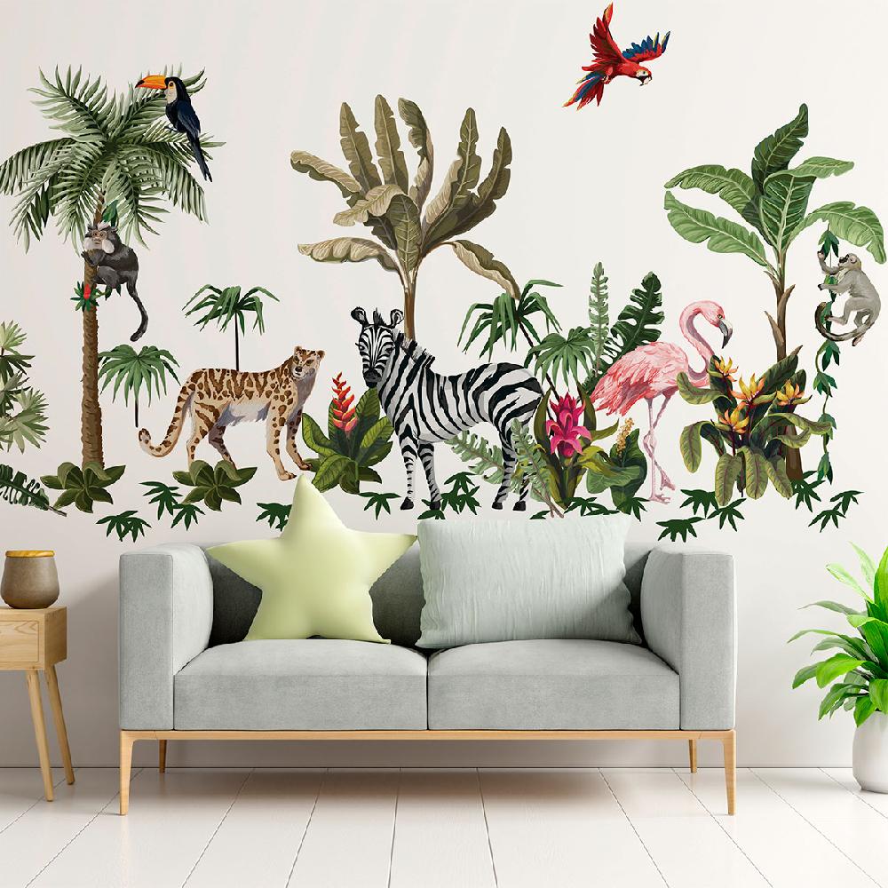 ambiance sticker Stickers géants animaux dans les tropiques – STICKERS ANIMAUX - Stickers Animaux de la jungle