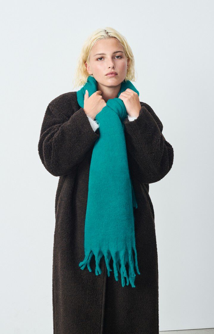 american vintage Écharpe Zinaco - PERROQUET Bleu - H24