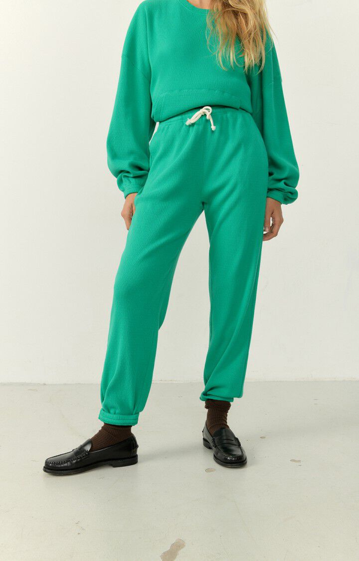american vintage Jogging femme Luto - MACHE Vert - H22
