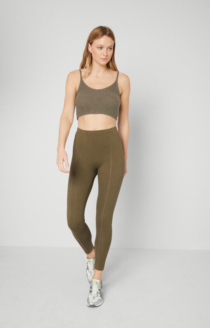 American Vintage Legging Femme Noogy - KAKI Vert - H21