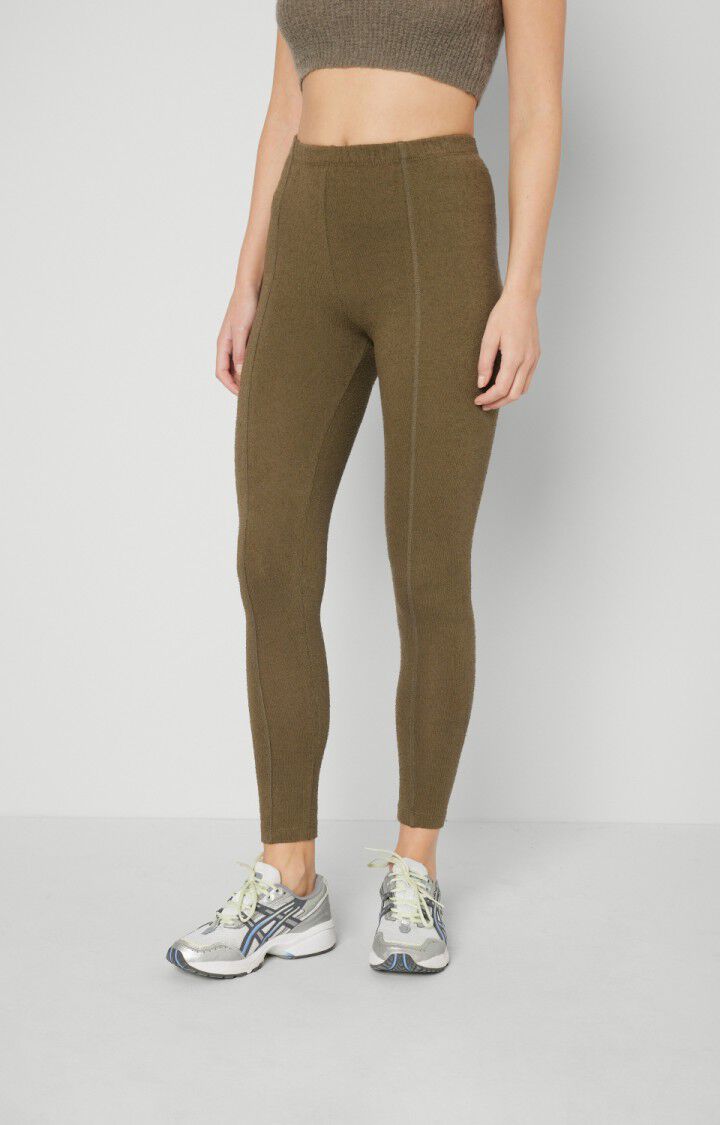 american vintage Legging femme Noogy - KAKI Vert - H21
