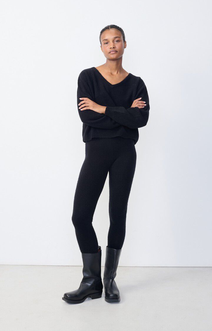 American Vintage Legging Femme Xinow - NOIR Noir - H23
