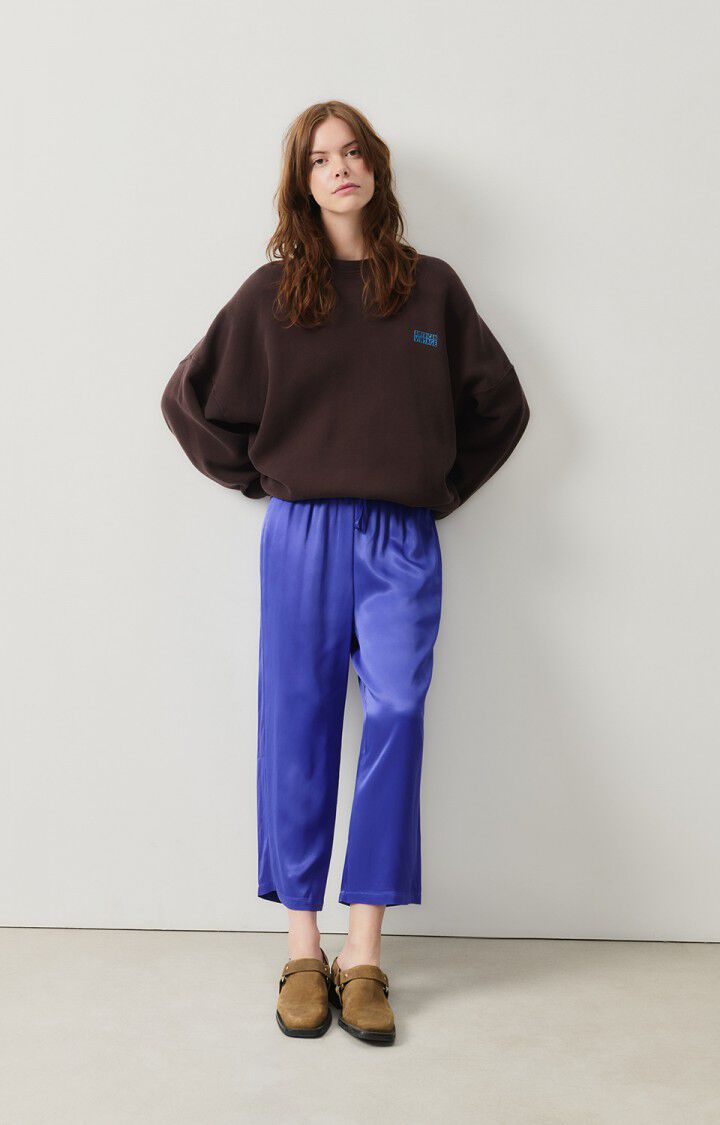 American Vintage Pantalon Femme Unyl - IRIS Bleu - H24