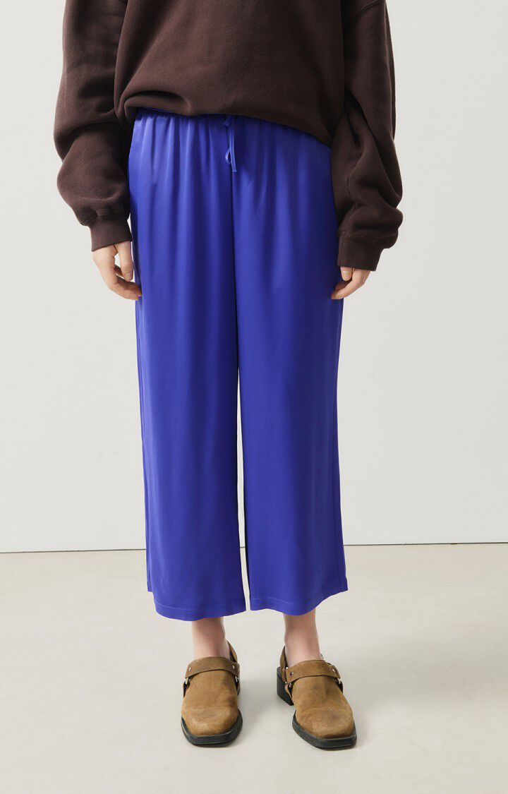 american vintage Pantalon femme Unyl - IRIS Bleu - H24