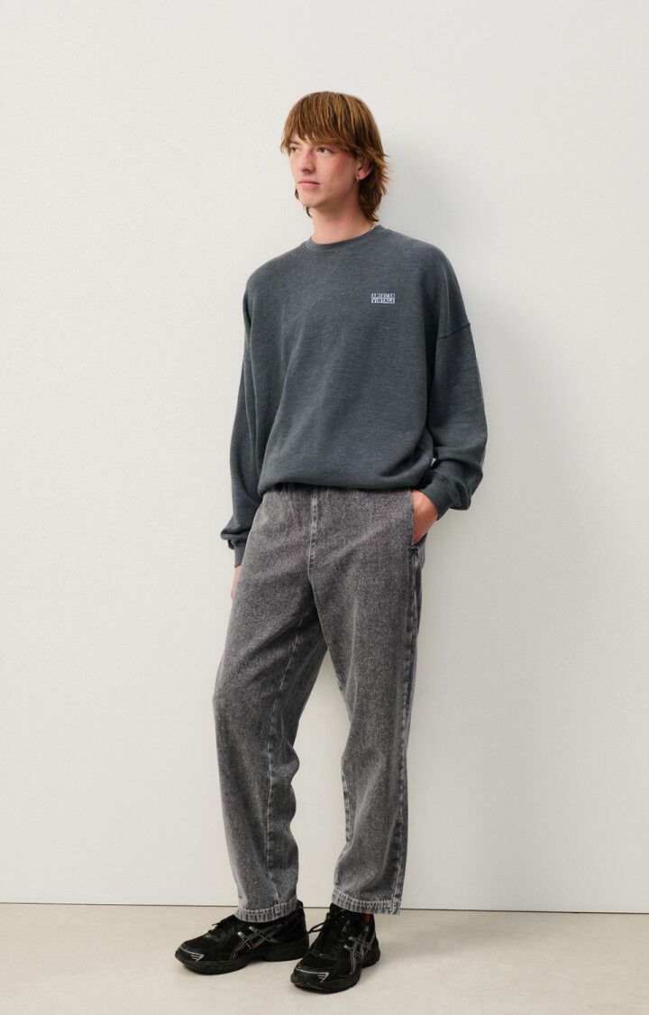 American Vintage Pantalon Homme Jazy - GREY Gris - E25
