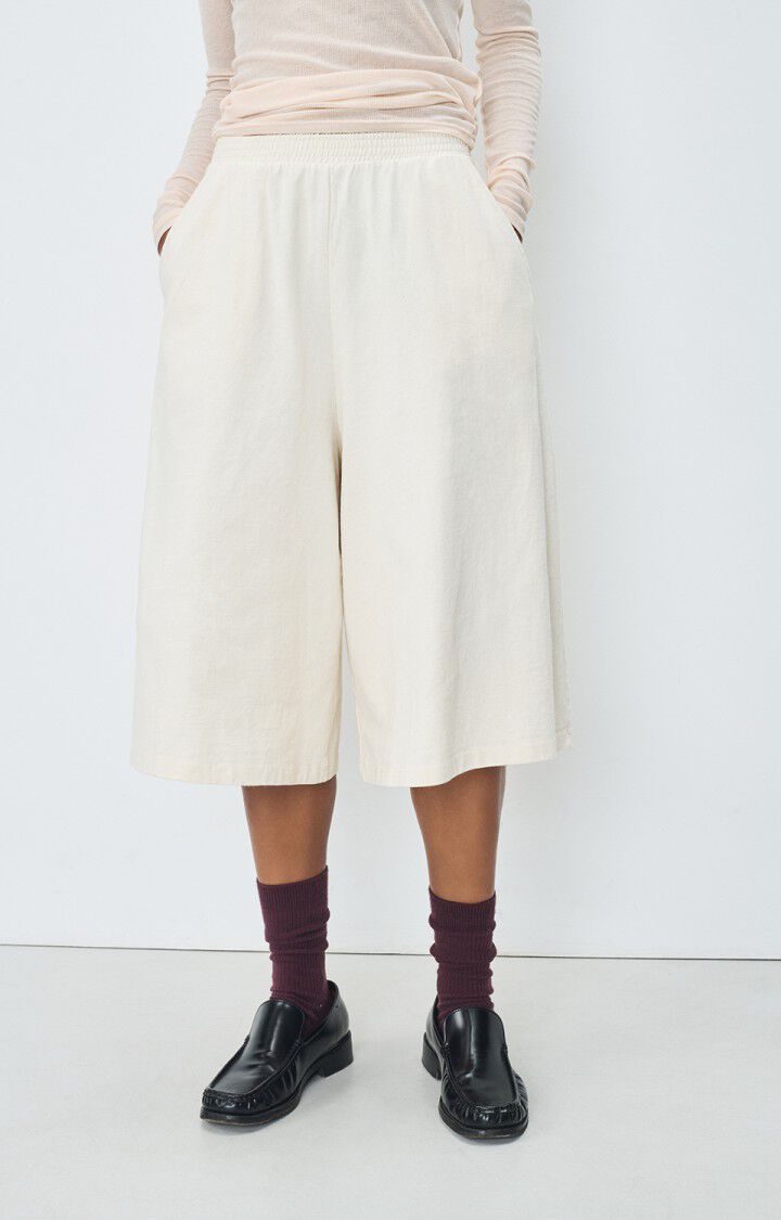 american vintage Short femme Jubyk - ECRU Beige - E25 american vintage Short femme Jubyk - ECRU Beige - E25