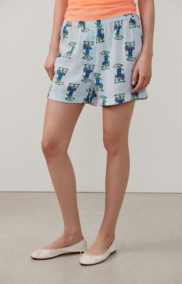 american vintage Short femme Scarow - PIPA Bleu - E24