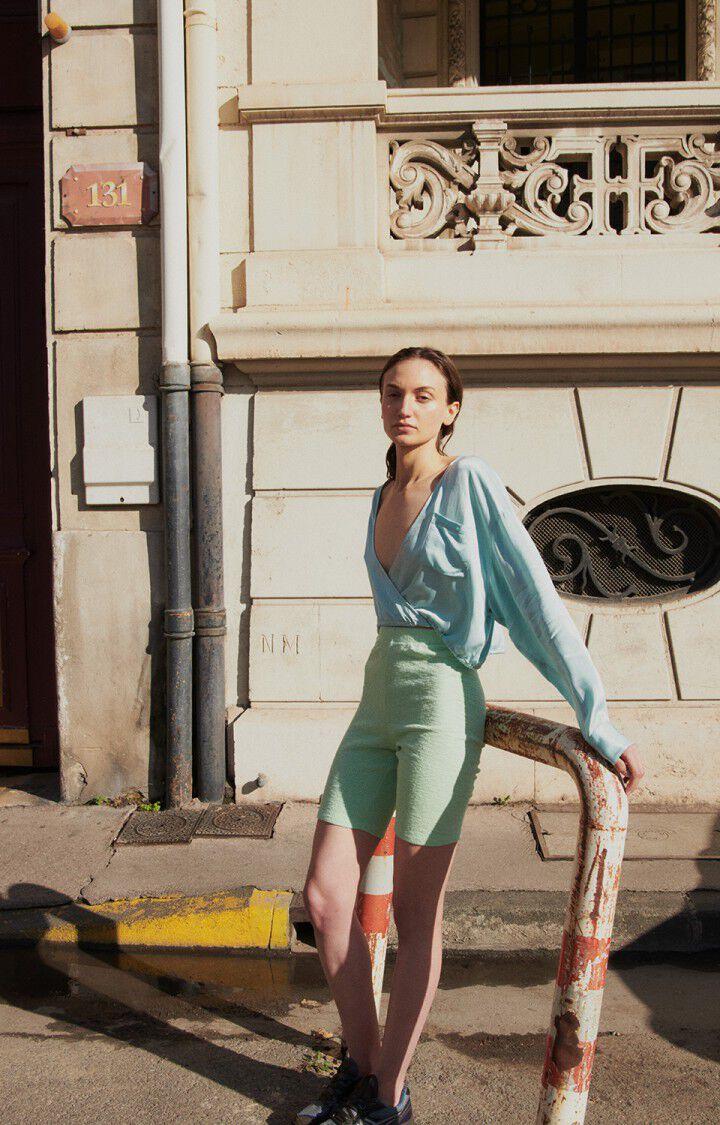 american vintage Short femme Yruki - AMANDE Vert - E25