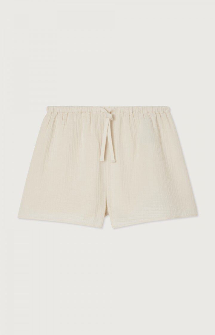 american vintage Short femme Ziky - ECRU Beige - E24