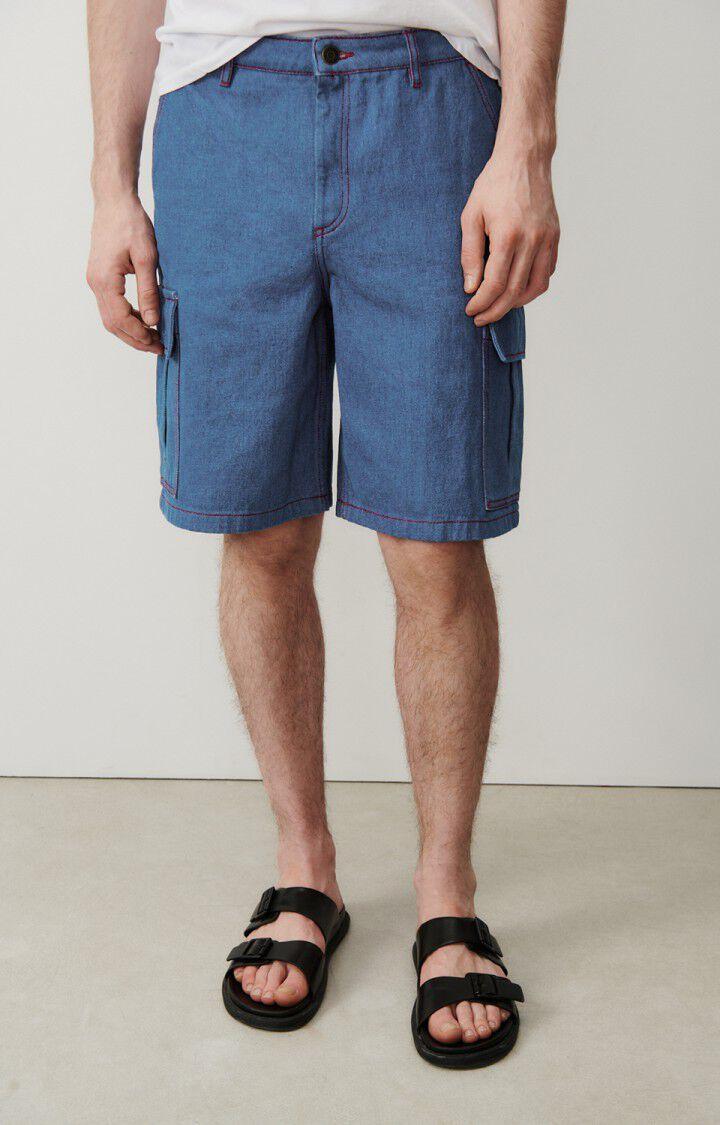 american vintage Short homme Faow - BLUE Bleu - E24