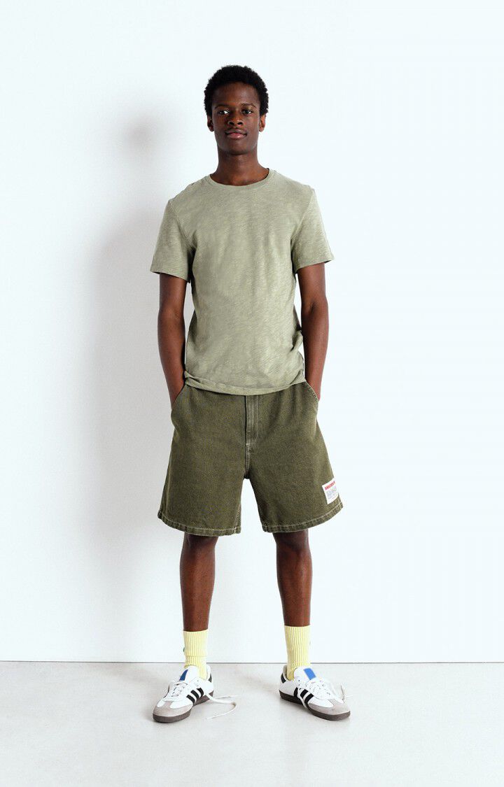 American Vintage Short Homme Uzatown - KAKI Vert - E25