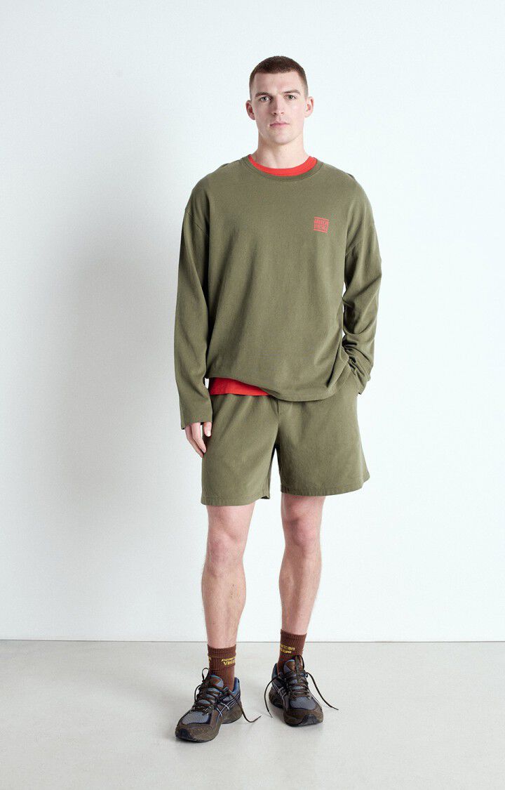 American Vintage Short Homme Ykobow - KAKI Vert - E25