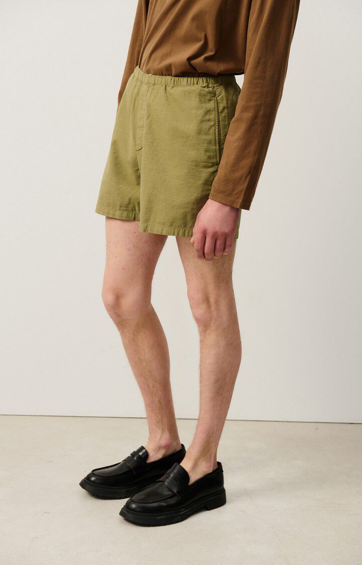 american vintage Short homme Zarydok - KAKI Vert - E24