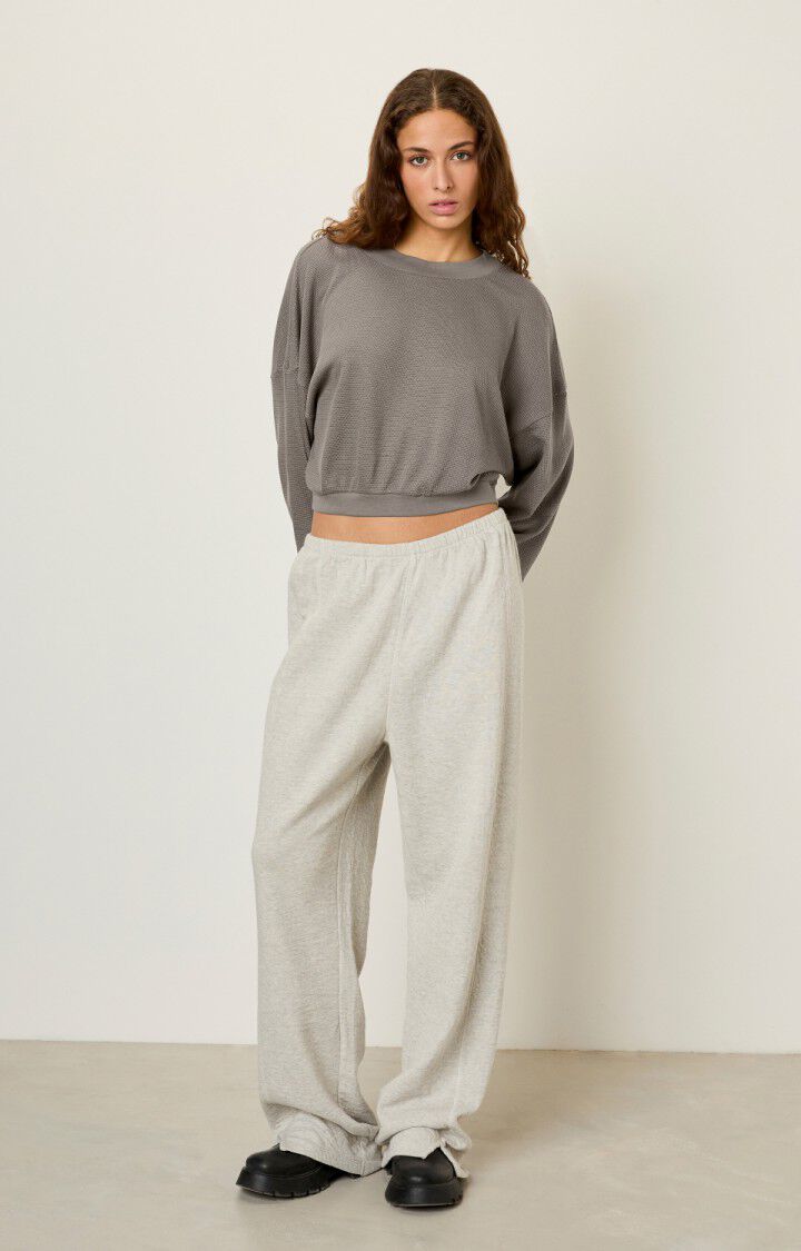 American Vintage Sweat Femme Sovy - BRUMEUX Gris - H22