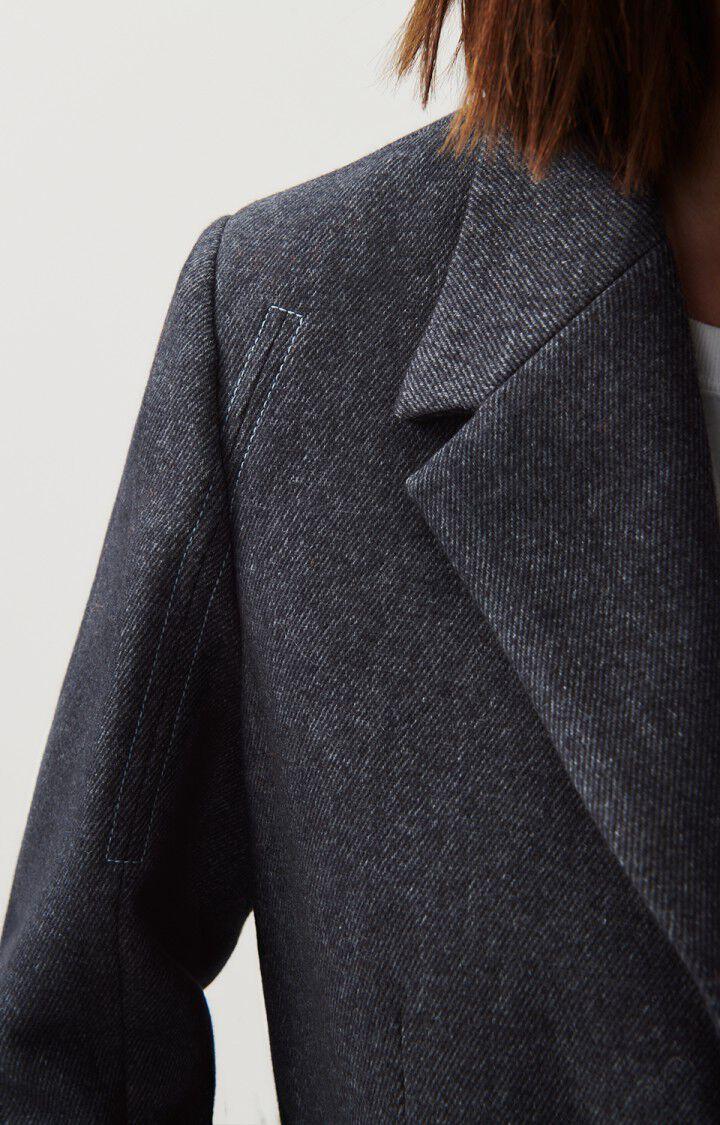 American Vintage Blazer Femme Anybay - ANTHRACITE CHINE 60 Manches Longues Gris - H23