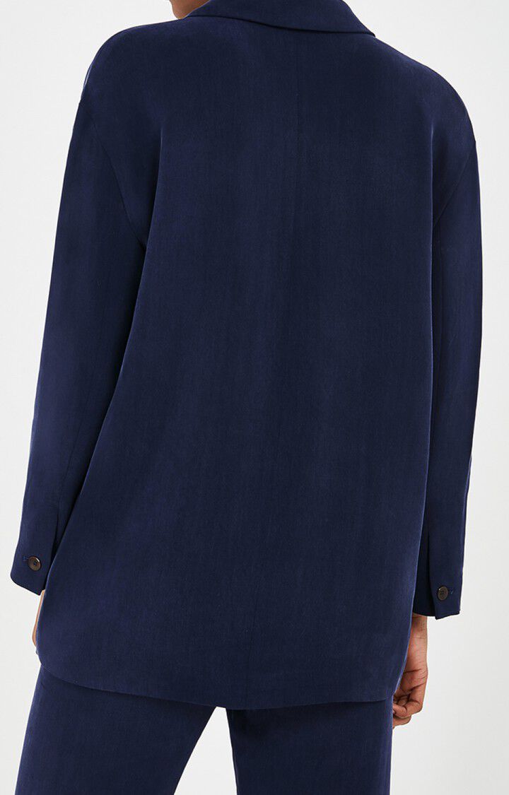 American Vintage Blazer Femme Babarum - NAVY Manches Raglan Bleu - E20