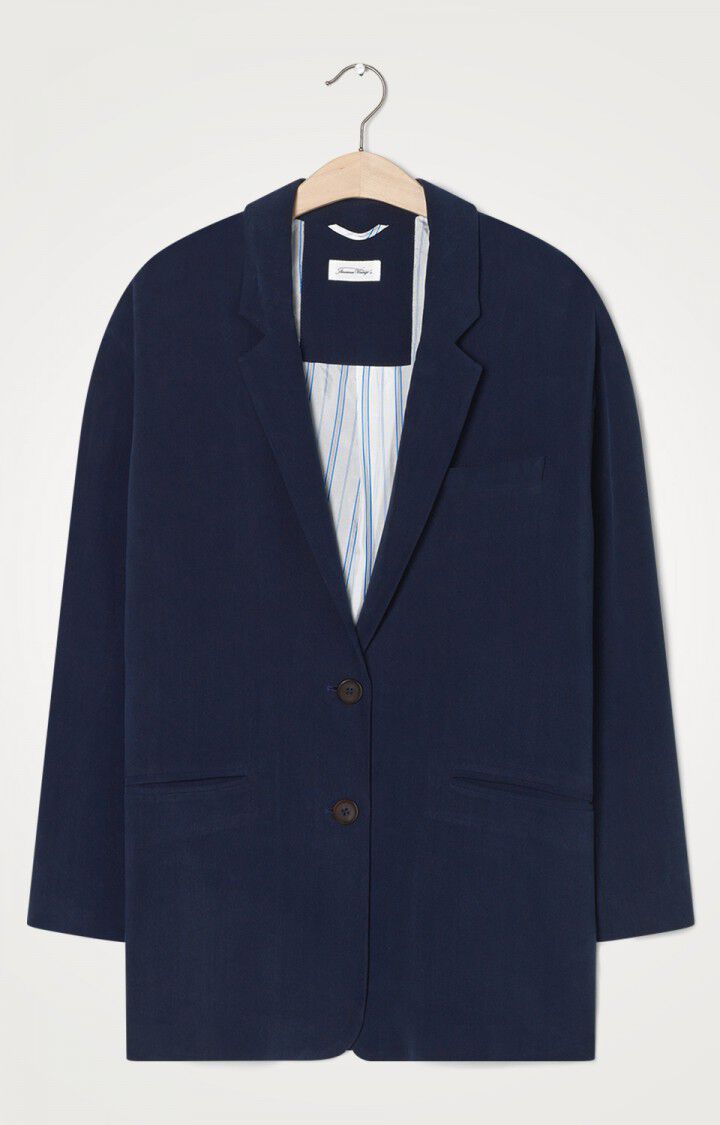 American Vintage Blazer Femme Babarum - NAVY Manches Raglan Bleu - E20