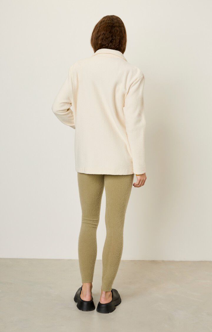 American Vintage Blazer Femme Bobypark - ECRU 50 Manches Longues Beige - E23