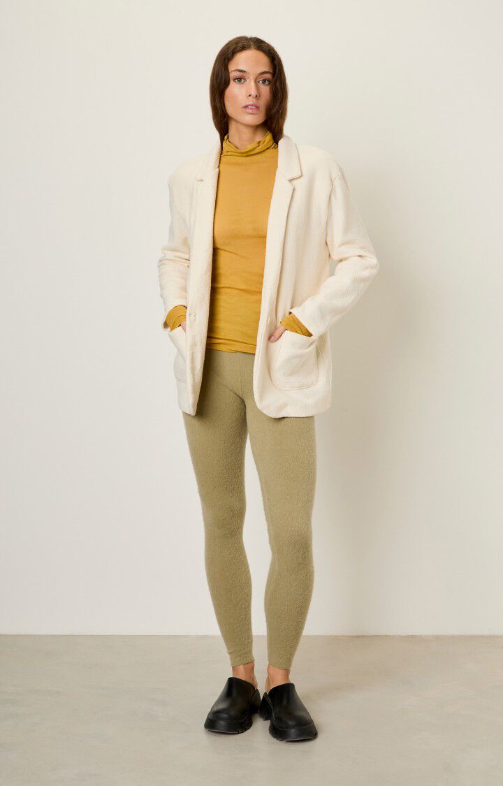 American Vintage Blazer Femme Bobypark - ECRU 50 Manches Longues Beige - E23