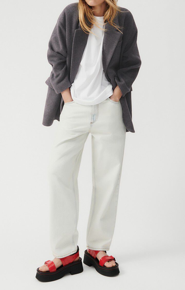 american vintage Blazer femme Bydrock - ANTHRACITE CHINE 48 Manches longues Gris - H23