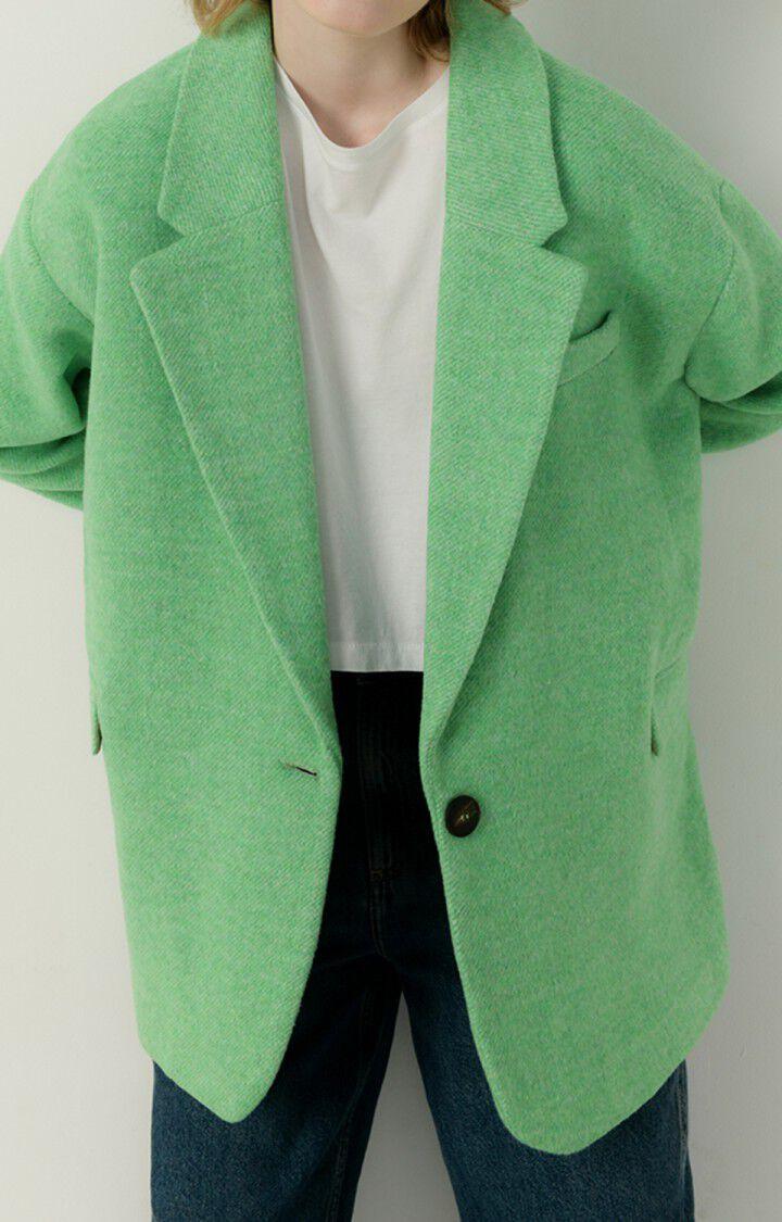 american vintage Blazer femme Bydrock - CHRYSALIDE CHINE 50 Manches longues Vert - E23