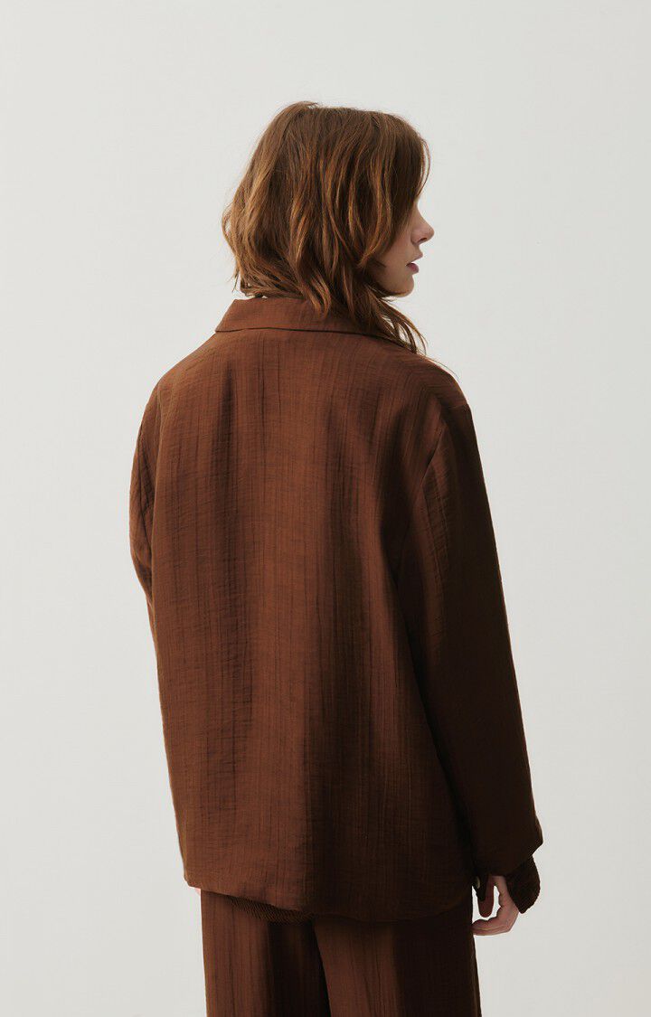 American Vintage Blazer Femme Detown - BROWNIE 56 Manches Longues Marron - H24