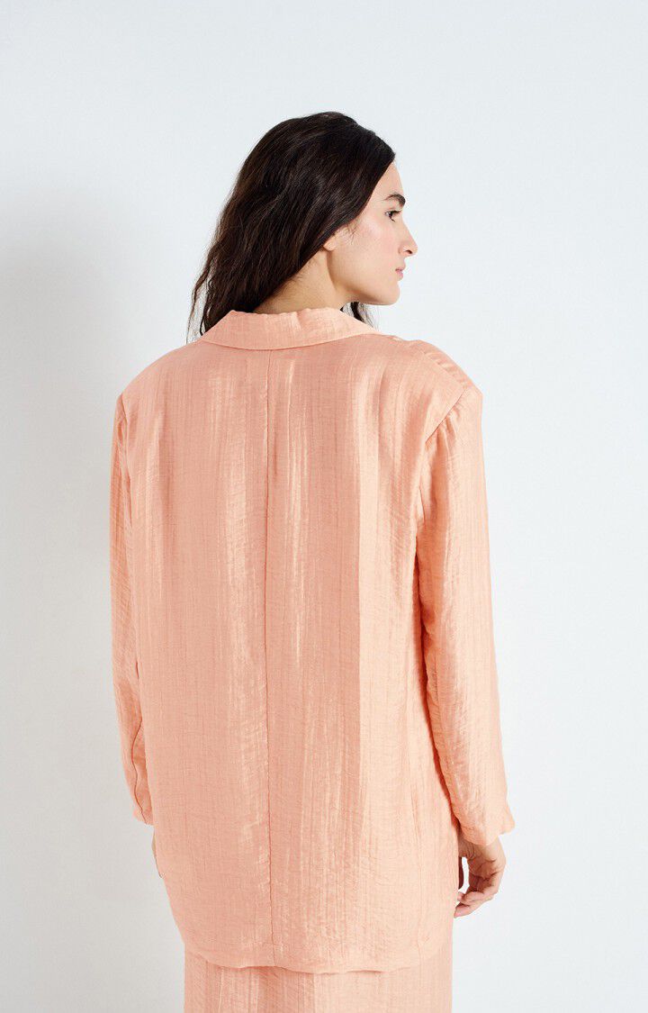 American Vintage Blazer Femme Detown - LATTE 57 Manches Longues Beige - E25