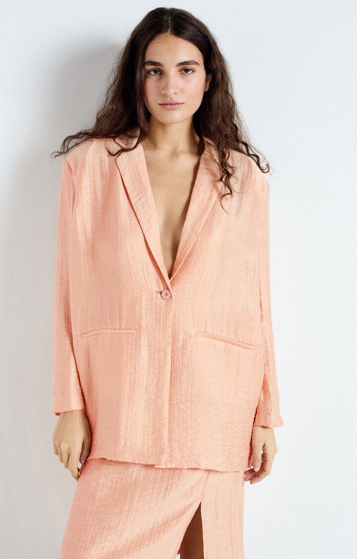 American Vintage Blazer Femme Detown - LATTE 57 Manches Longues Beige - E25