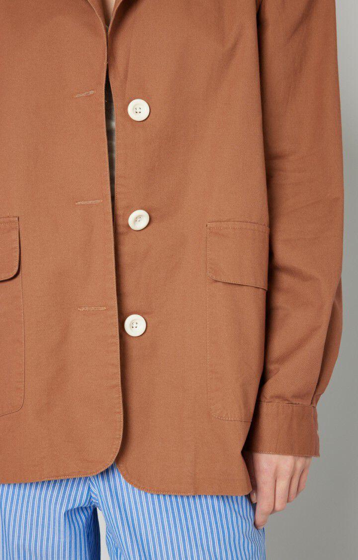 American Vintage Blazer Femme Giony - MANGOUSTE Manches Longues Marron - E20